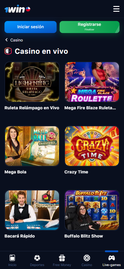 1win casino en vivo